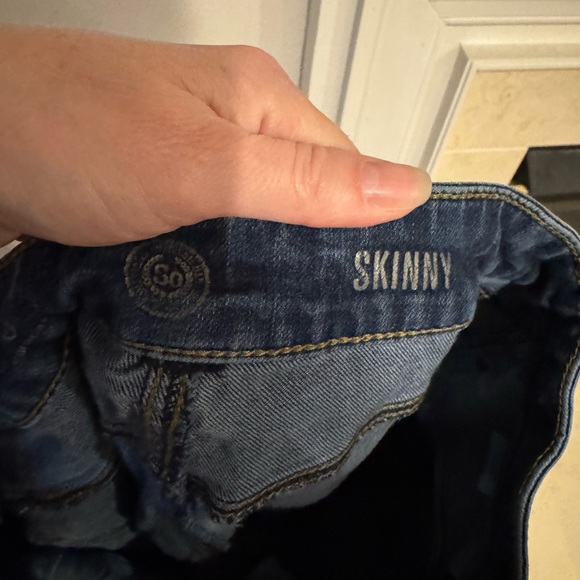 SO juniors skinny jeans, blue, size 3 - Picture 5 of 9